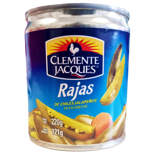 Clemente Jaques Sliced Chili Jalapeño Strips (Rajas) 24X220g