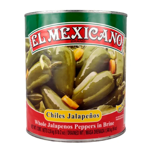 El Mexicano Whole Chili Jalapeño 6X2,8kg