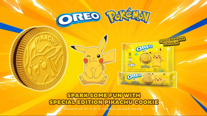 Oreo Pokemon Chocolate Banana Asia 24X119.6g