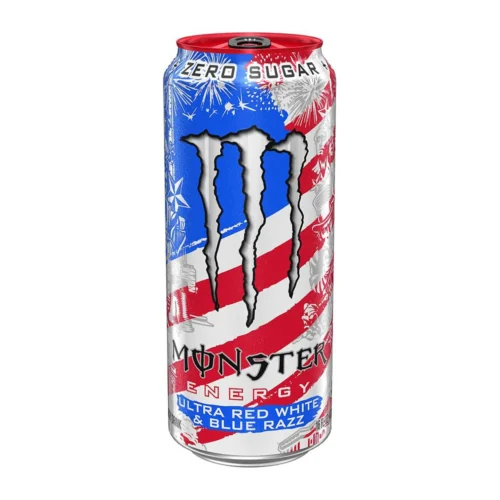 monster energy ultra red,white & blue razz 24x473ml