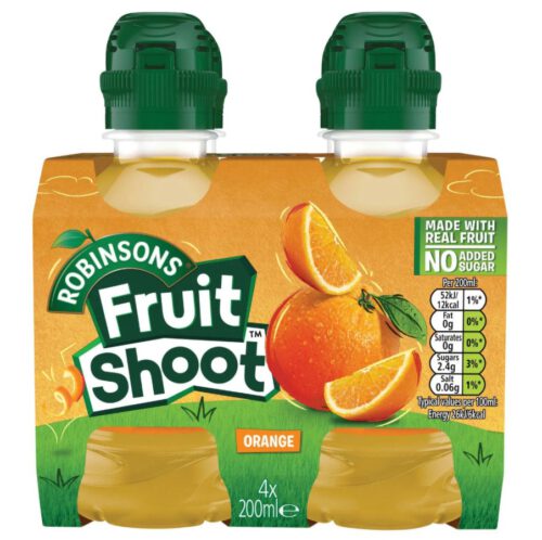 Robinsons Fruit Shoots Orange 4x6x200ml
